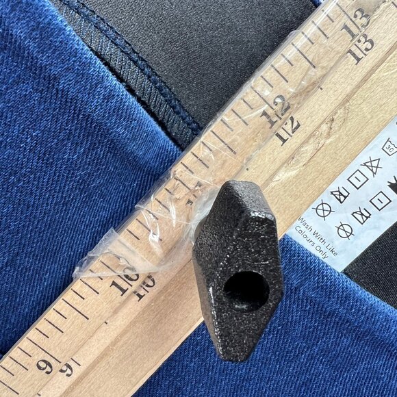 Halara Jean Women 31x27* High Rise Skinny Jegging Blue Faded Stretch Pants Tag L - Picture 15 of 16